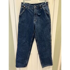 Carhartt FRB13 DNM CAT 2 Denim Dungaree Jeans Mens 32x34 Fire Resistant 2112